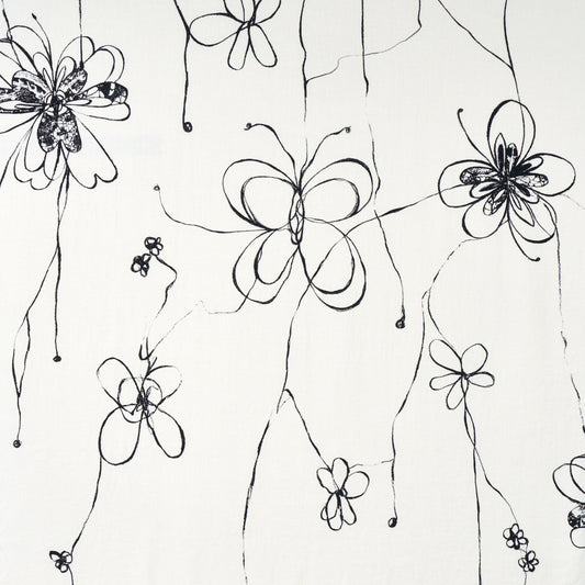Purchase 180520 Come Back As A Flower, Soft Black by Schumacher Fabric