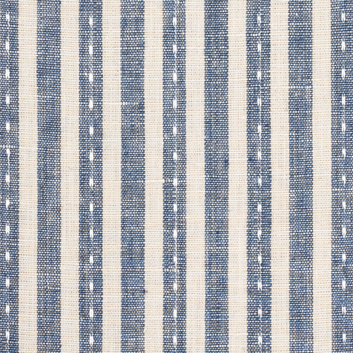 Purchase 180593 | Mathis Ticking Stripe, Indigo - Schumacher Fabric