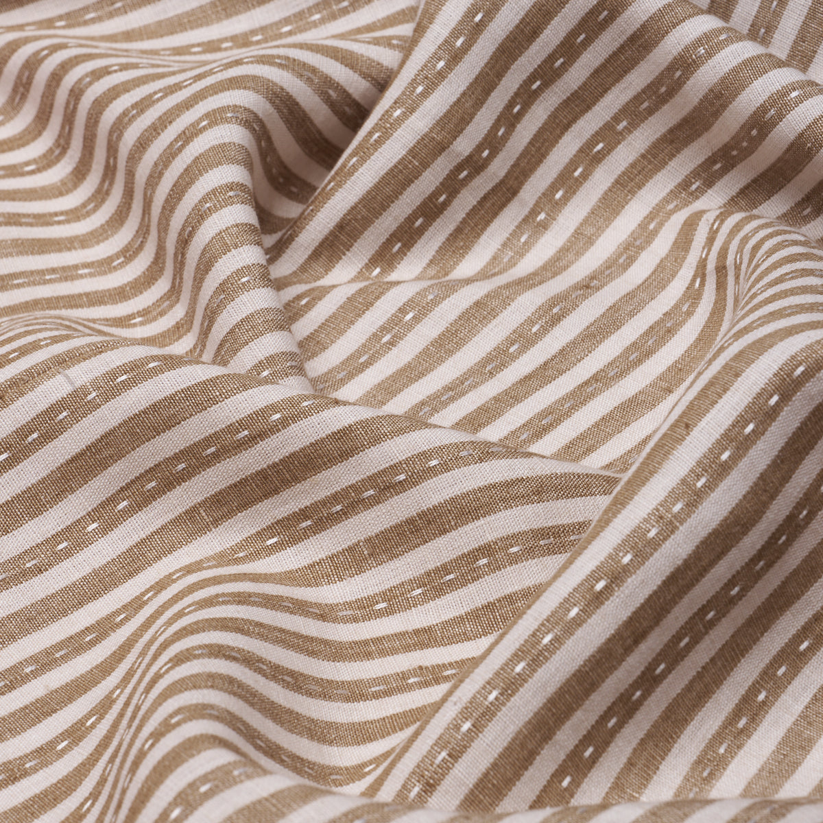 Purchase 180594 | Mathis Ticking Stripe, Flax - Schumacher Fabric