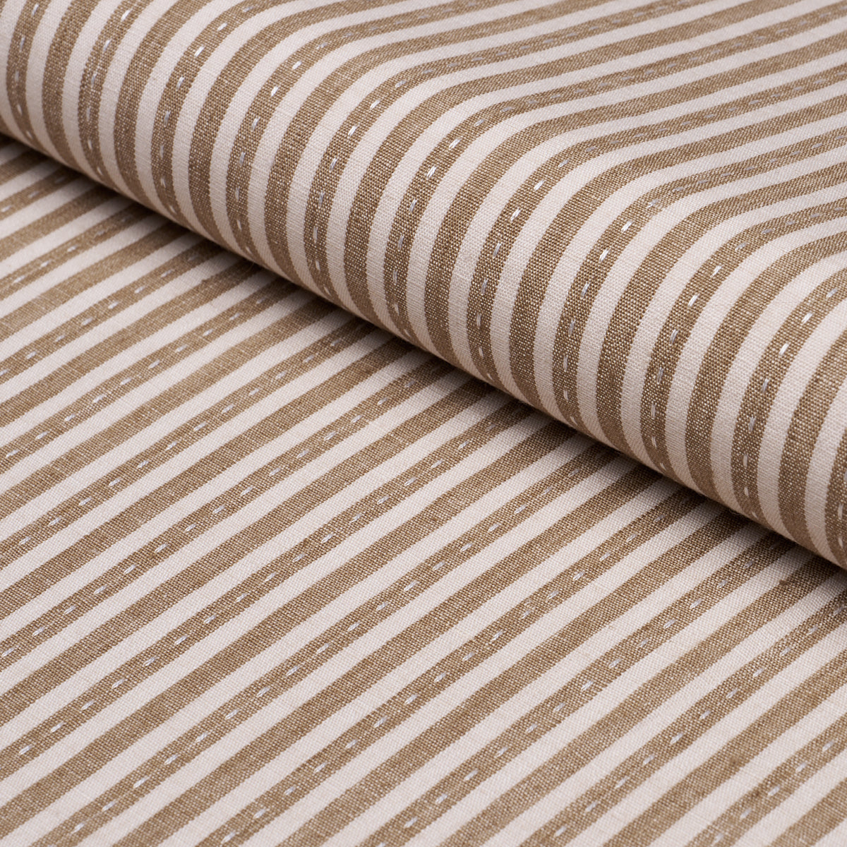Purchase 180594 | Mathis Ticking Stripe, Flax - Schumacher Fabric