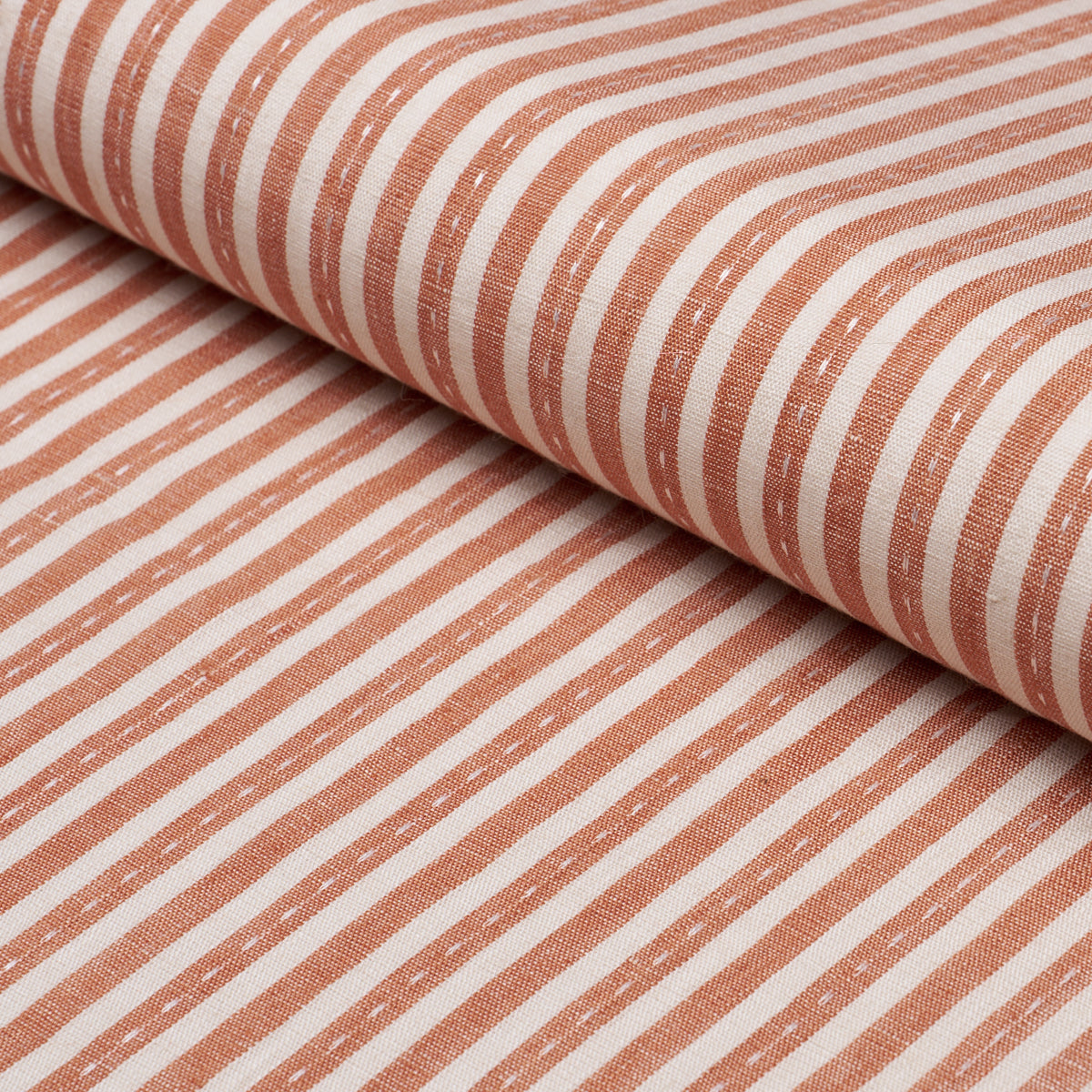 Purchase 180595 | Mathis Ticking Stripe, Spice - Schumacher Fabric