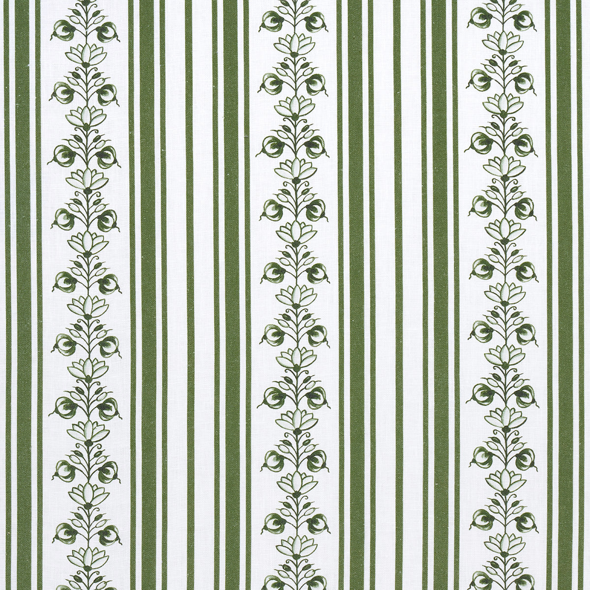 Purchase 180661 Delft Stripe, Green by Schumacher Fabric