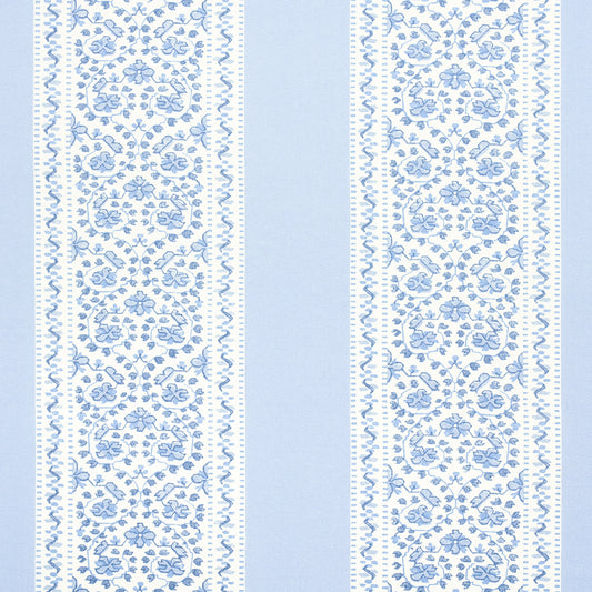 Purchase 180740 | Bouquet Toss, Indigo - Schumacher Fabric