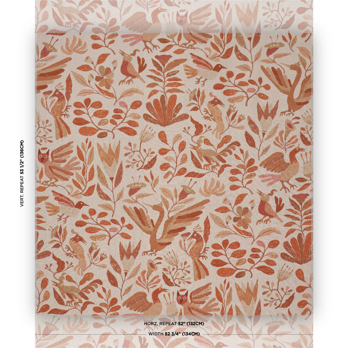 Purchase 180852 | Canopy, Terracotta - Schumacher Fabric