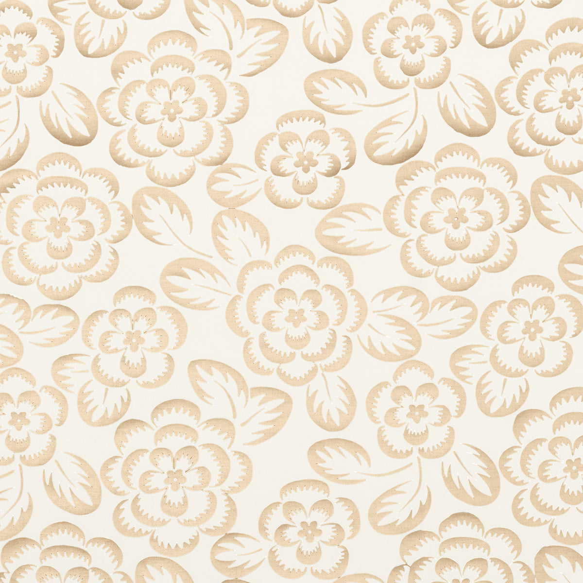 Purchase 180870 | Angelica Floral, Champagne & Ivory - Schumacher Fabric