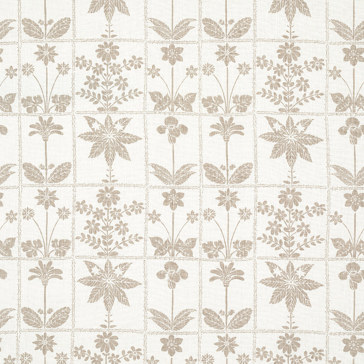 Purchase 180891 Georgia Wildflowers, Neutral by Schumacher Fabric