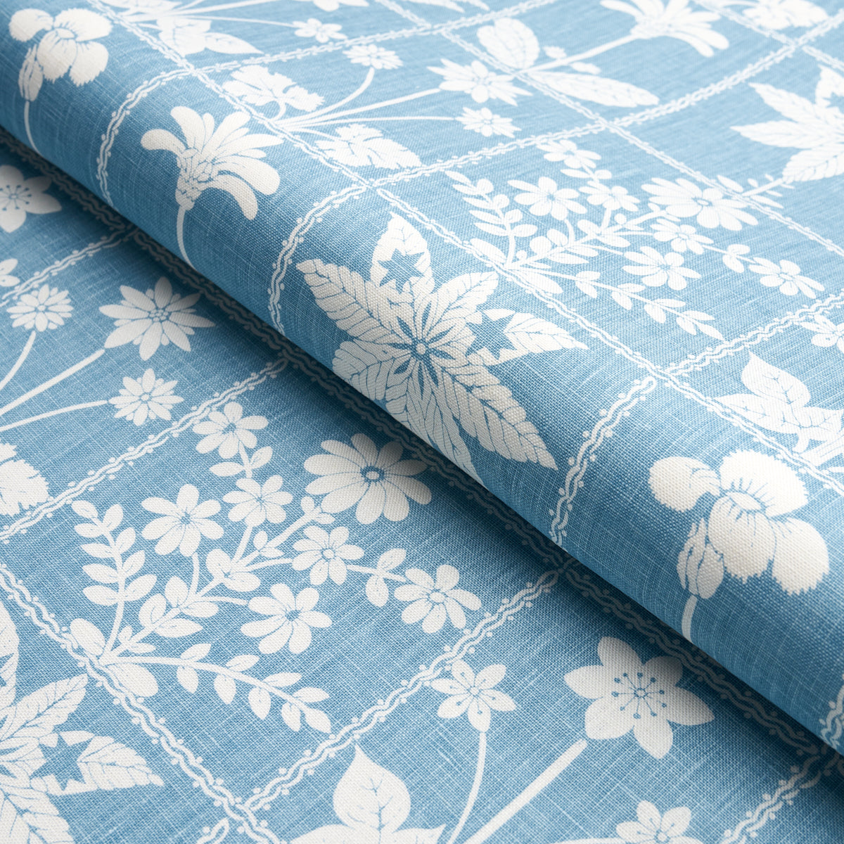 Purchase 180892 | Bouquet Toss, Blue - Schumacher Fabric