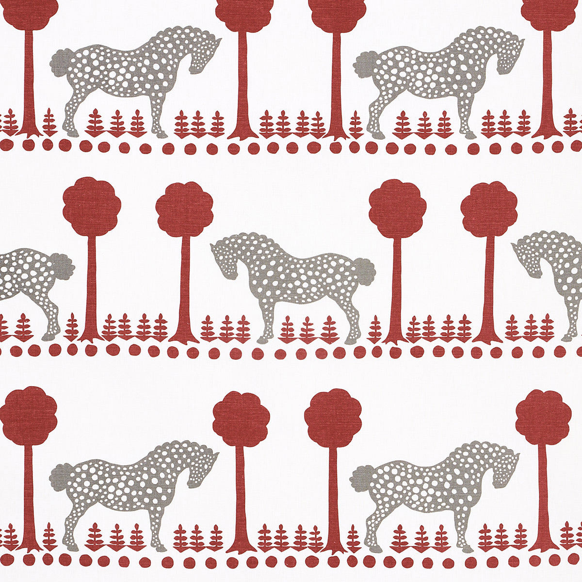 Purchase 180903 | Azulejos, Red - Schumacher Fabric