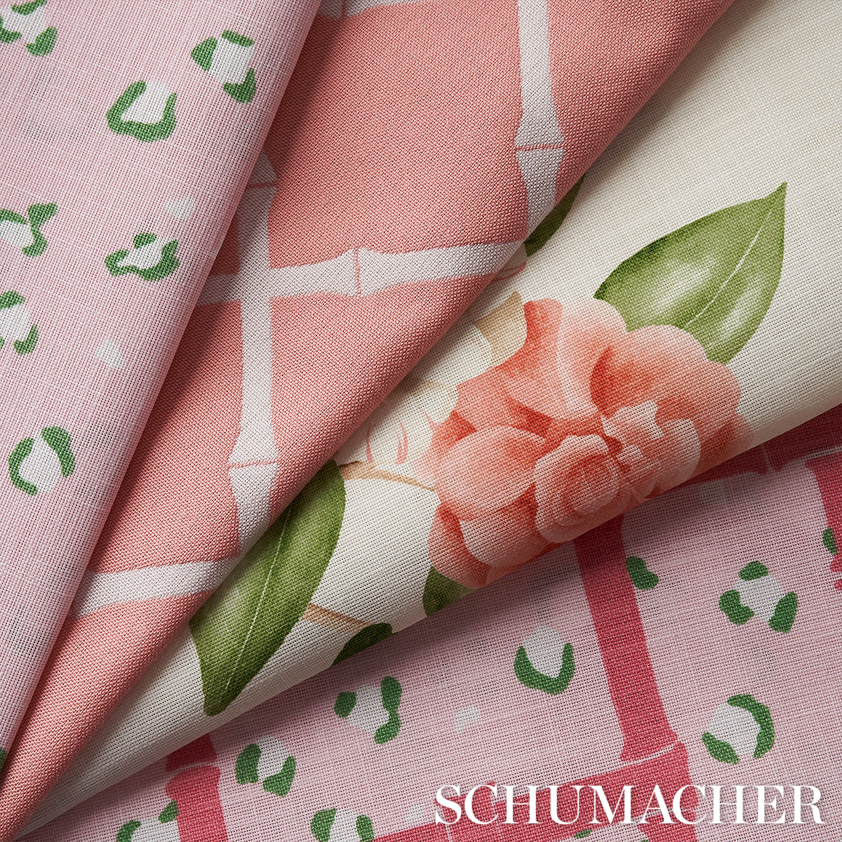 Purchase 180953 | Azulejos, Palm Beach Pink - Schumacher Fabric
