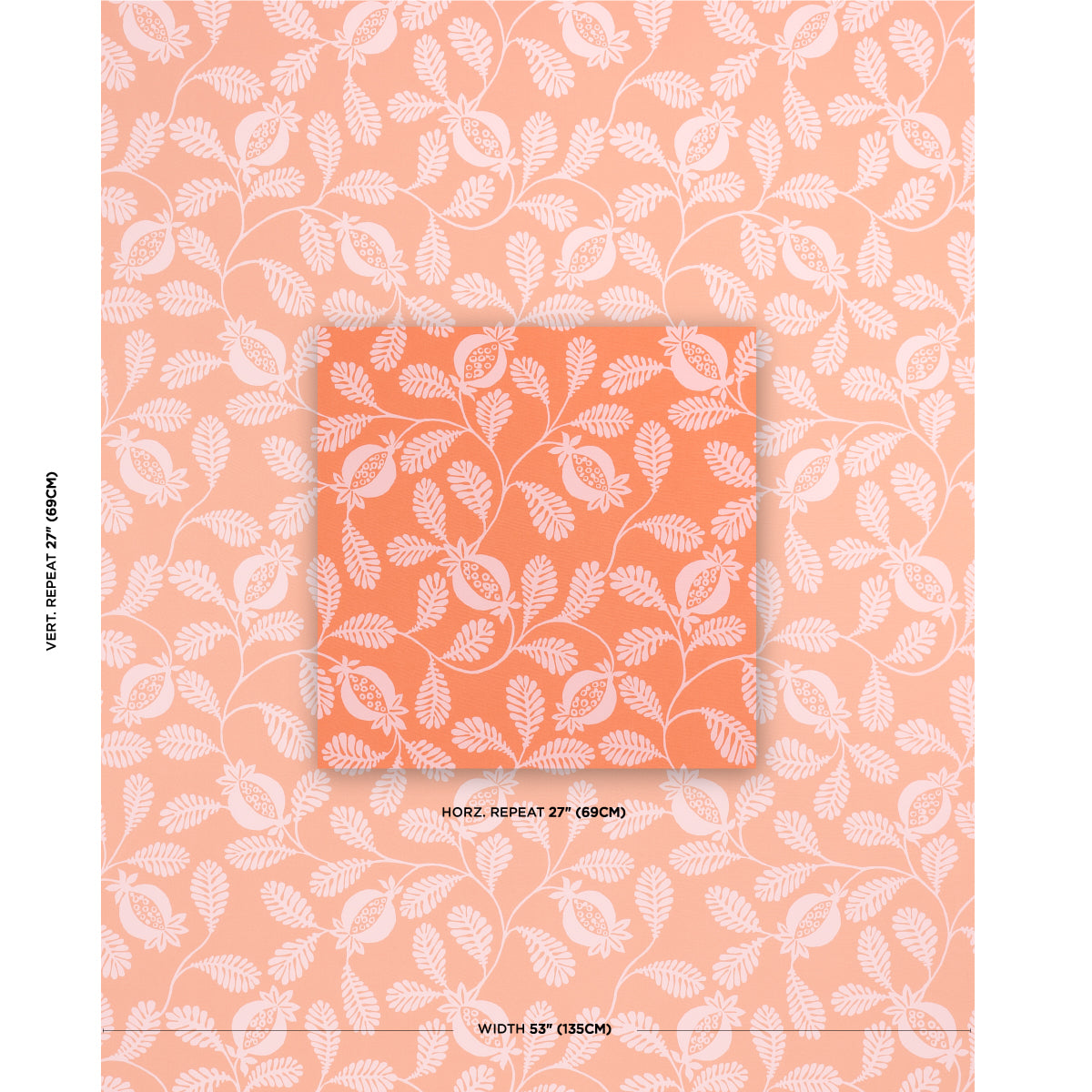 Purchase 180992 | Lanzadera Vine Indoor/Outdoor, Melon - Schumacher Fabric