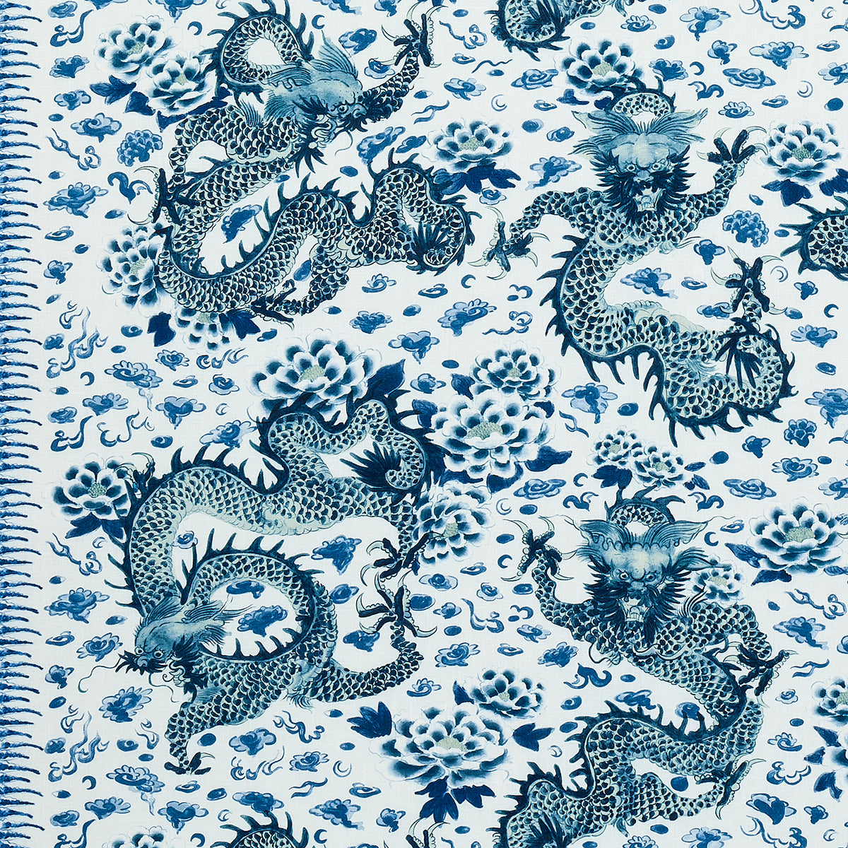 Purchase 181030 Empress Dragon, Delft by Schumacher Fabric
