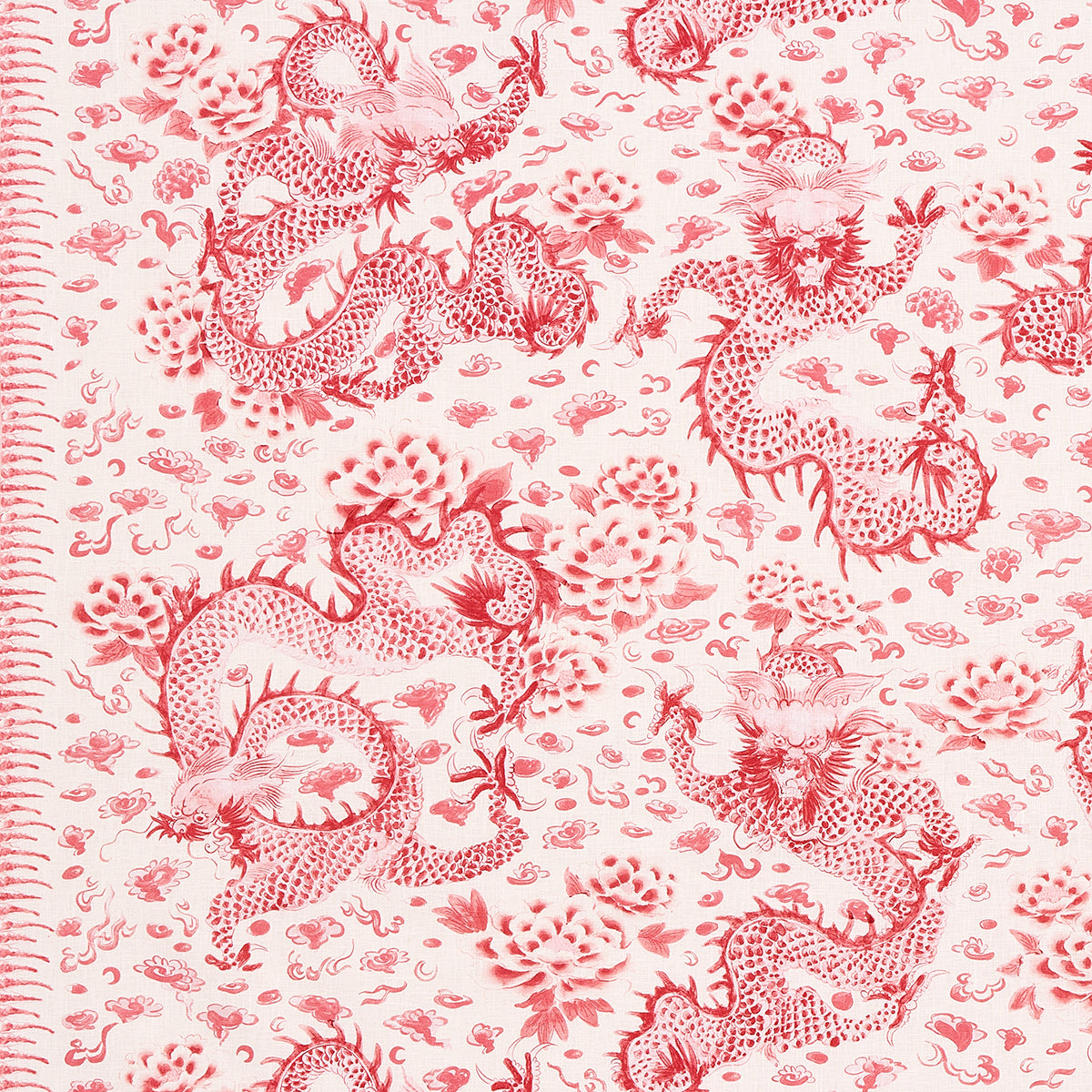 Purchase 181032 Empress Dragon, Rose by Schumacher Fabric