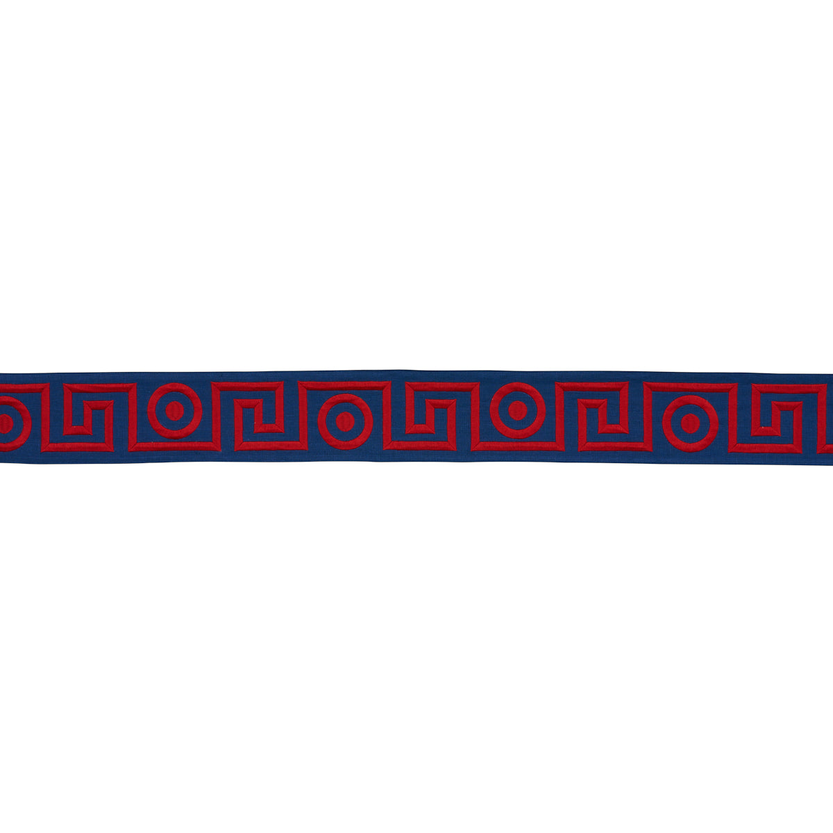 Purchase 181253 | Plato Tape, Navy And Red - Schumacher Trim