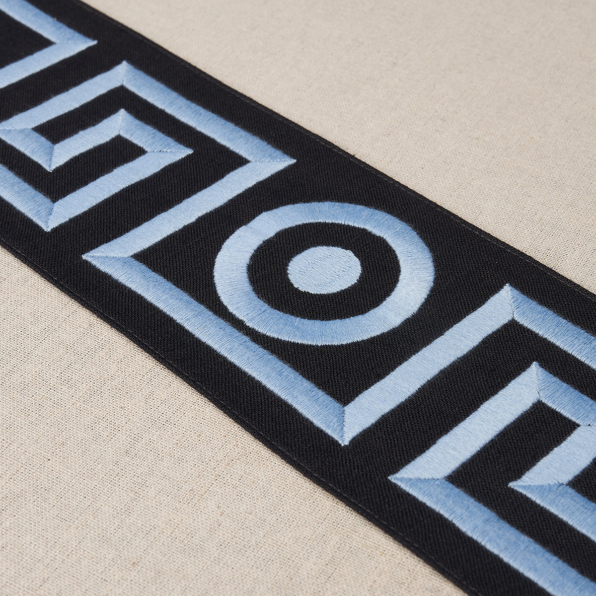 Purchase 181254 | Plato Tape, Black And Sky - Schumacher Trim