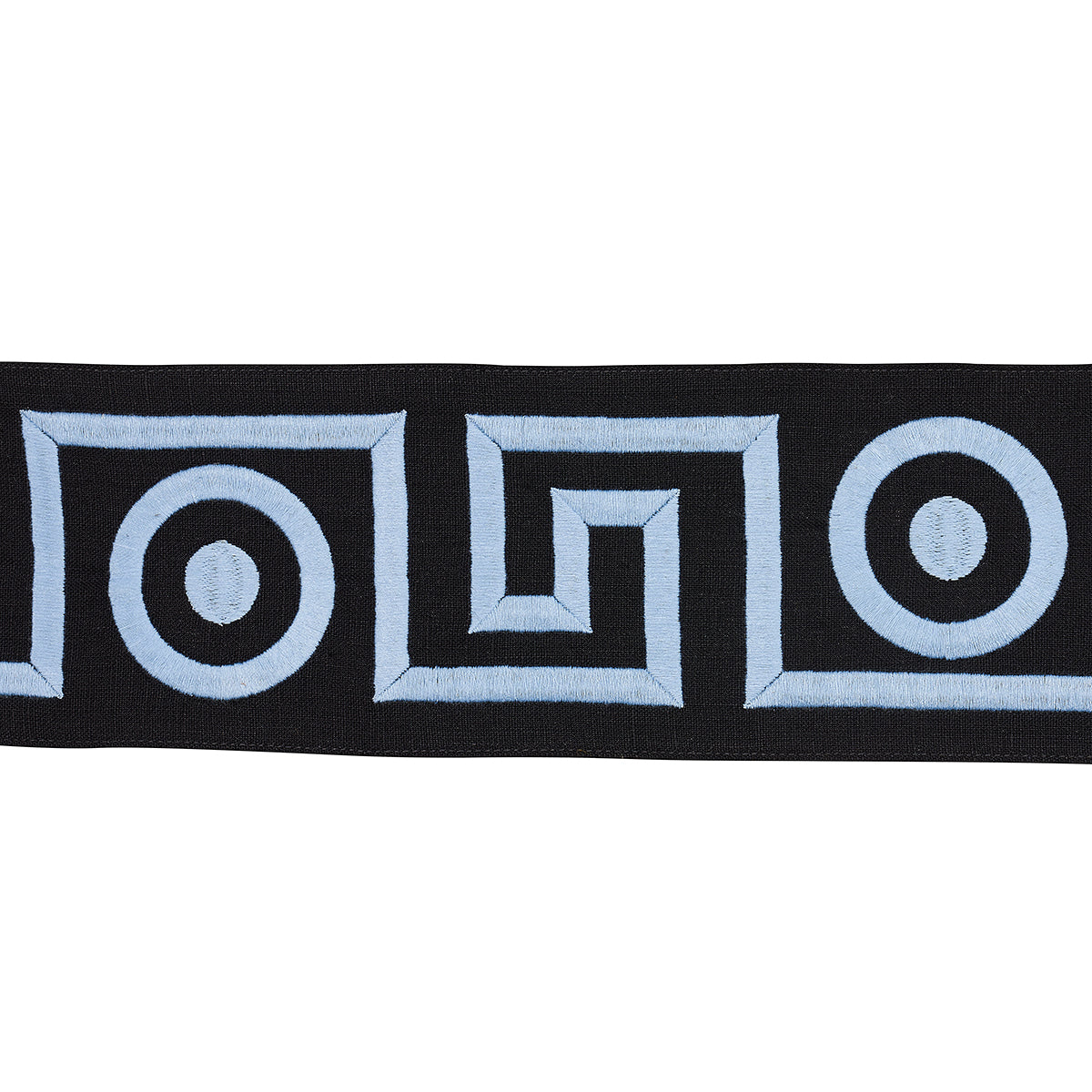 Purchase 181254 | Plato Tape, Black And Sky - Schumacher Trim