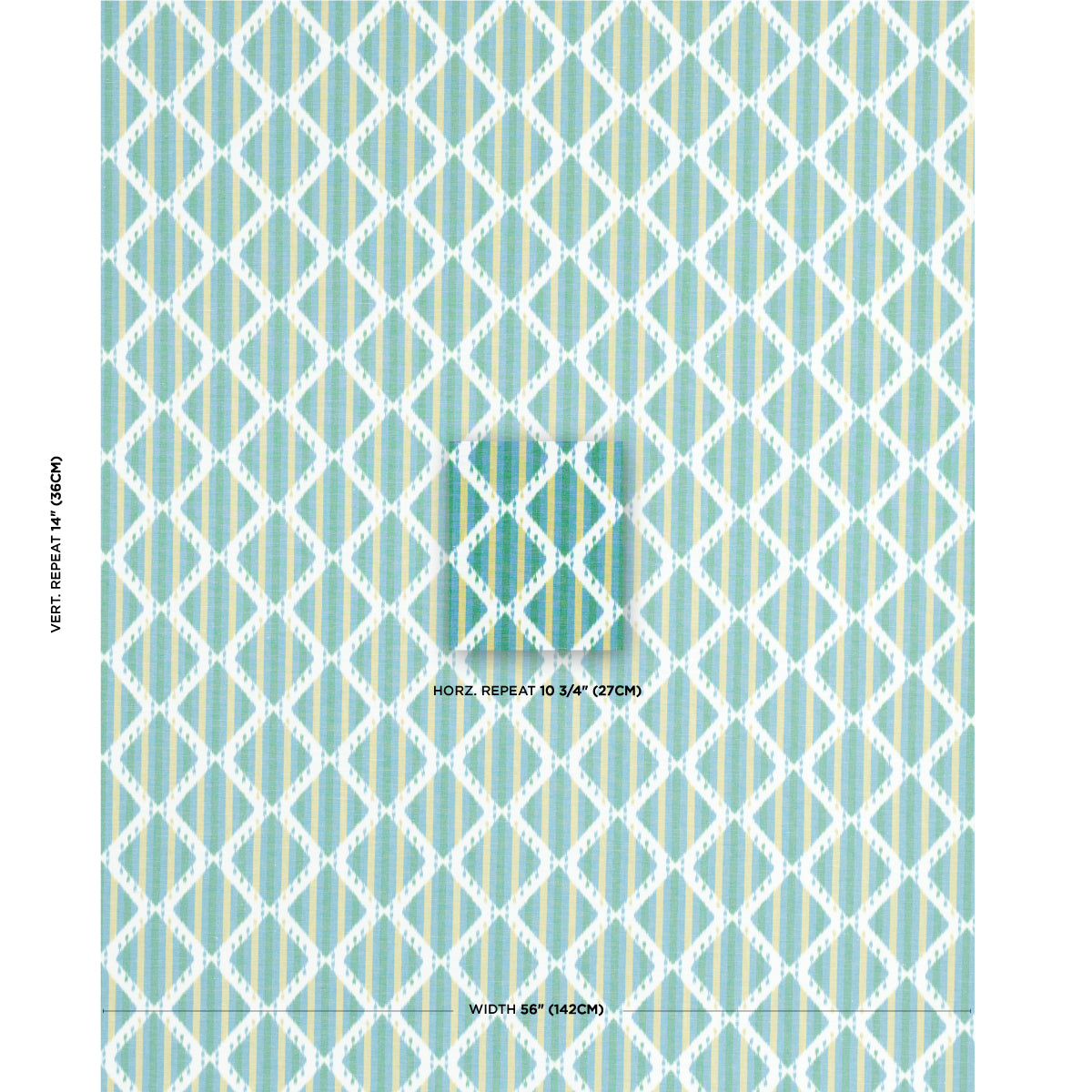 Purchase 181291 | Kai Striped Ikat, Green - Schumacher Fabric