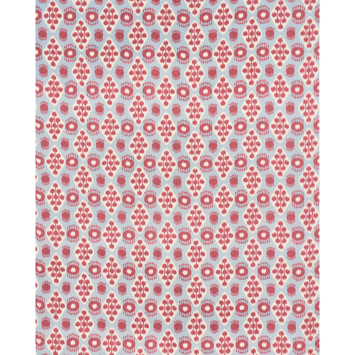 Purchase 181301 | Hamilton Ikat, Sky And Cherry - Schumacher Fabric