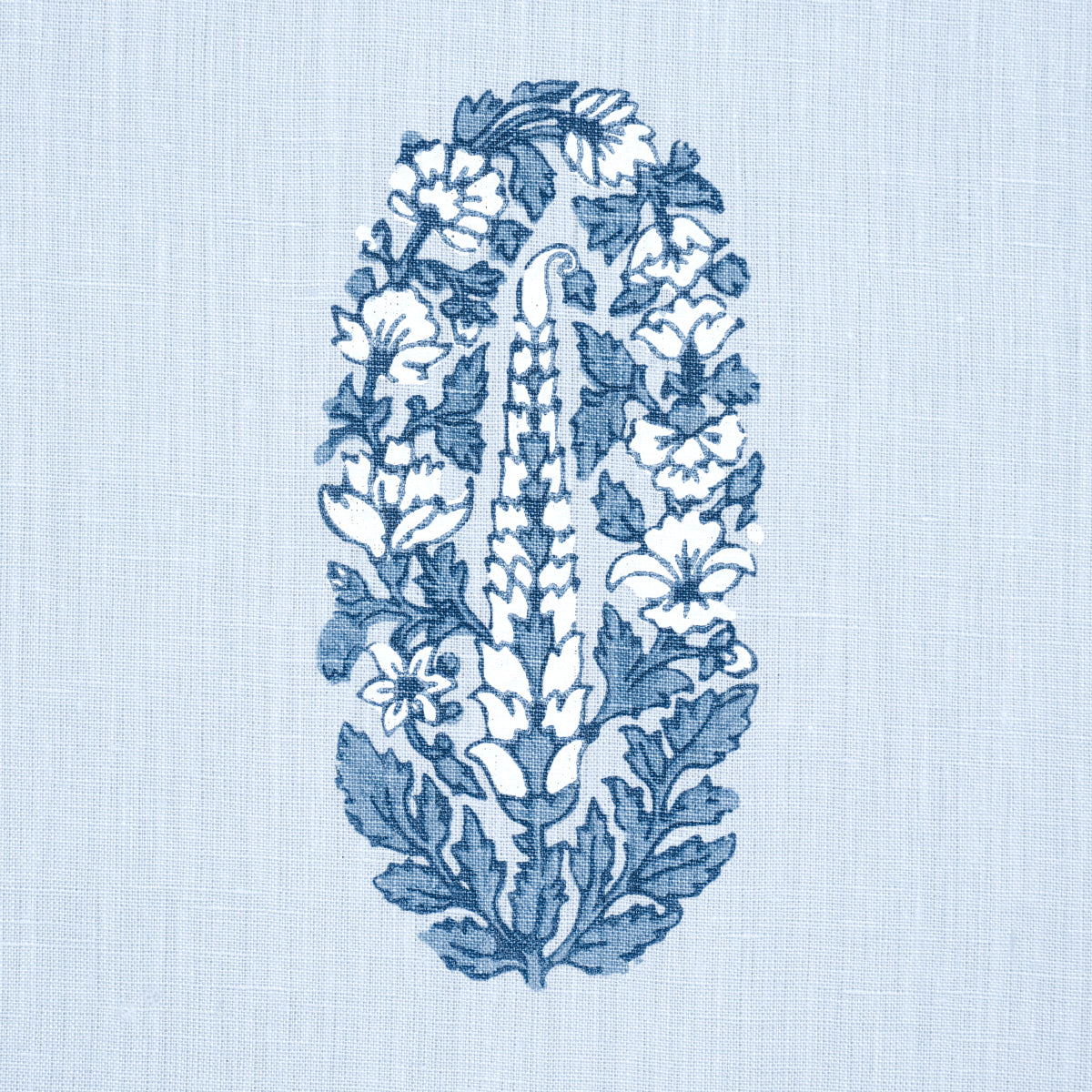 Purchase 181360 | Askandra Flower, Chambray - Schumacher Fabric