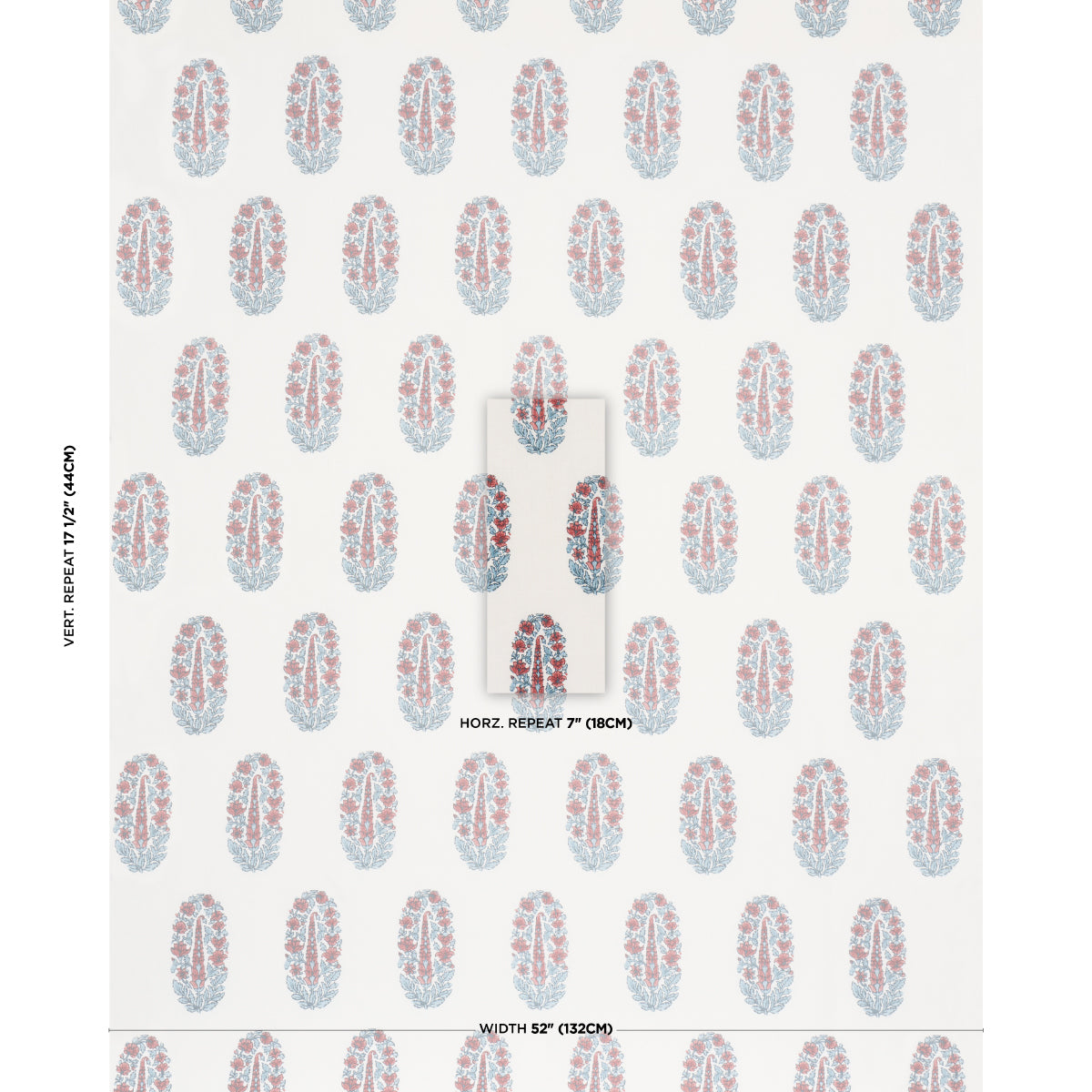 Purchase 181364 | Askandra Flower, Ruby - Schumacher Fabric