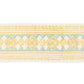 Purchase 181370 | Amira Hand Block Printed Tape, Yellow & Aqua - Schumacher Trim