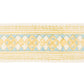 Purchase 181370 | Amira Hand Block Printed Tape, Yellow & Aqua - Schumacher Trim