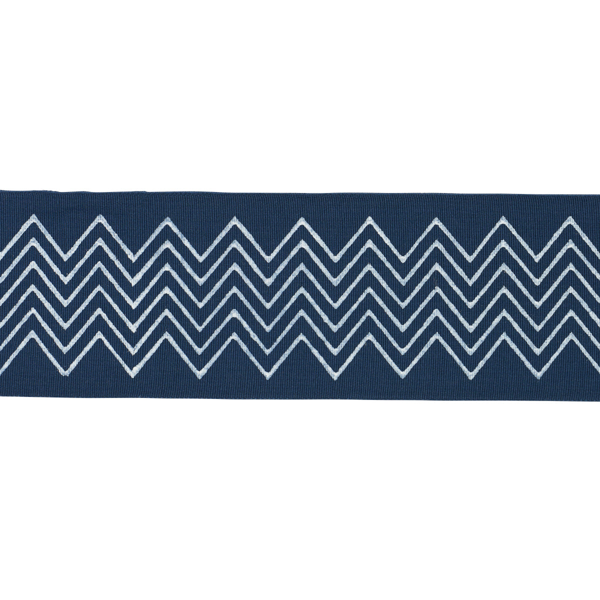 Purchase 181382 | Leora Hand Blocked Tape Narrow, Indigo - Schumacher Trim