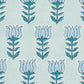 Purchase 181391 | Mia Tulip, Mineral & Blue - Schumacher Fabric