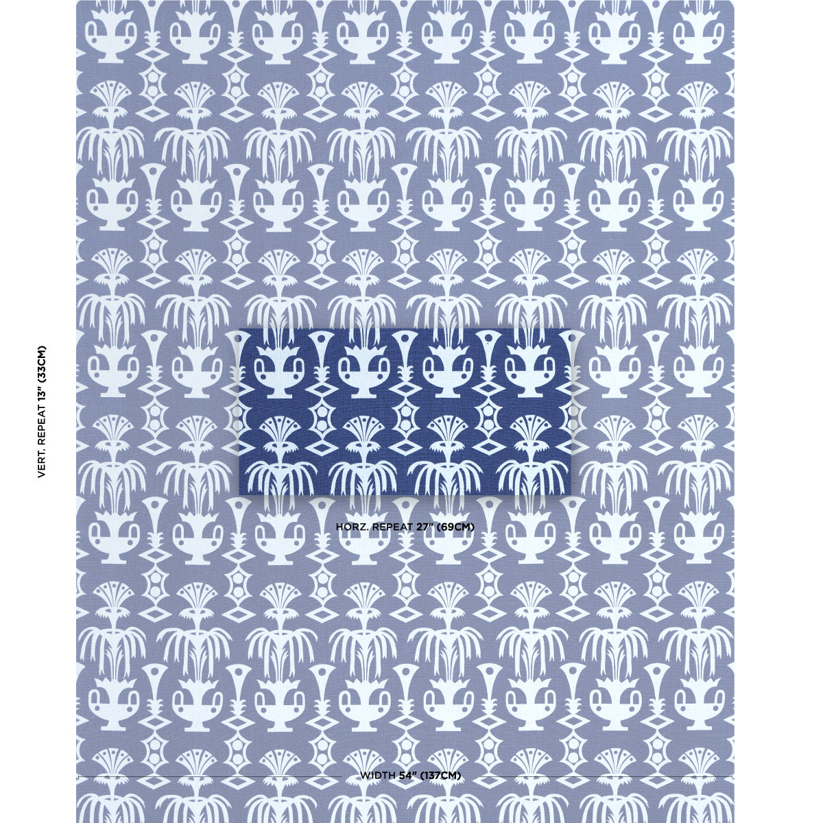 Purchase 181501 | Fountain Grass, Blues - Schumacher Fabric