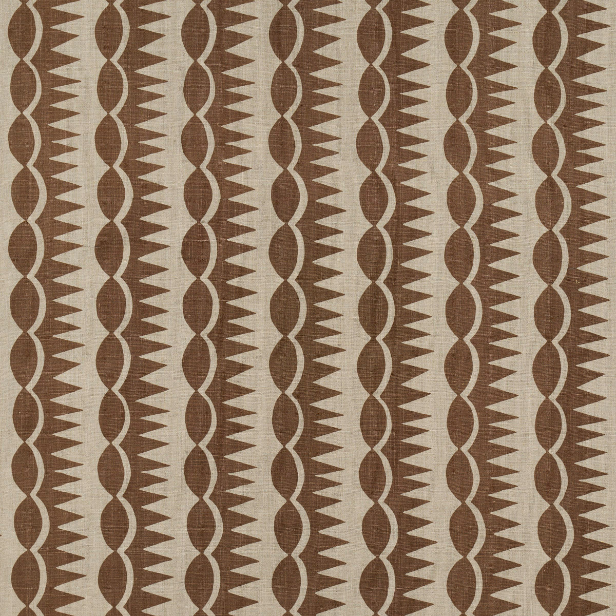 Purchase 181530 | Dagger Stripe, Brown On Natural - Schumacher Fabric
