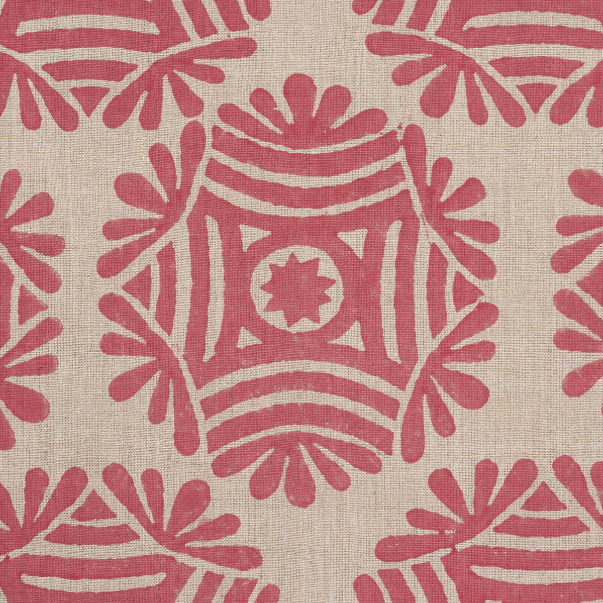 Purchase 181544 | Gilded Star Hand Block, Red - Schumacher Fabric
