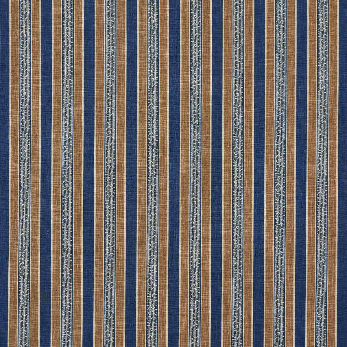 Purchase 181710 | Auguste Stripe, Marine & Cognac - Schumacher Fabric