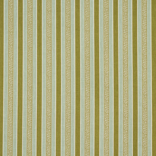 Purchase 181711 | Auguste Stripe, Ciel & Leaf - Schumacher Fabric