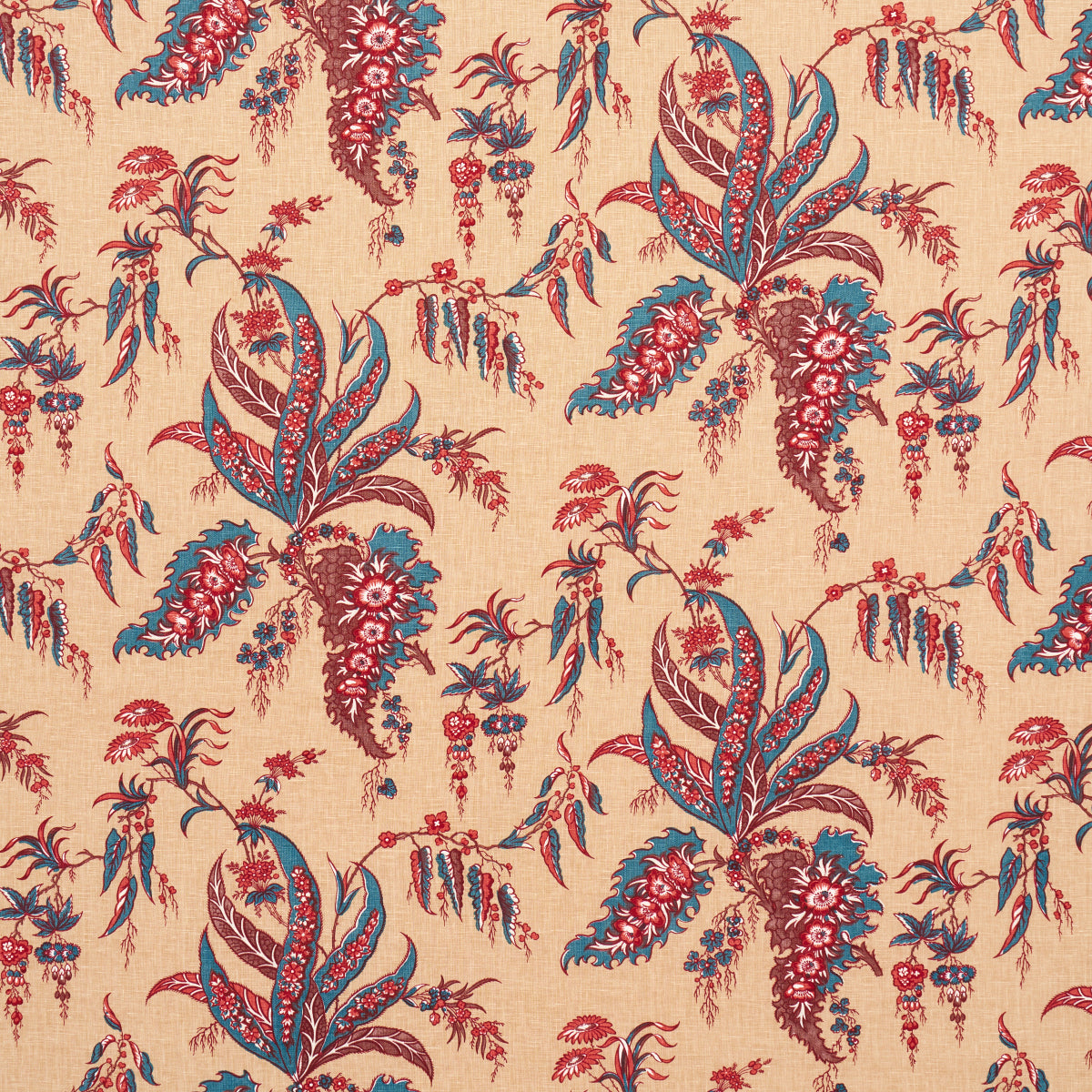Purchase 181730 | Apolline Botanical, Rouge & Bleu - Schumacher Fabric