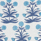 Purchase 181781 | Mughal Hand Block Print, Sky Indigo - Schumacher Fabric