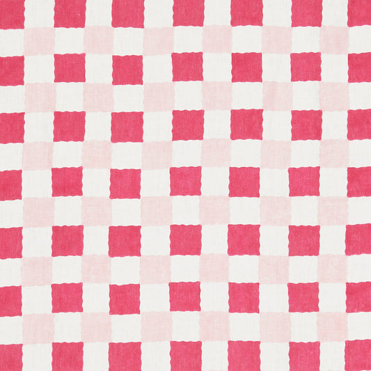 Purchase 181790 | Chequer Hand Block Print, Pinks - Schumacher Fabric