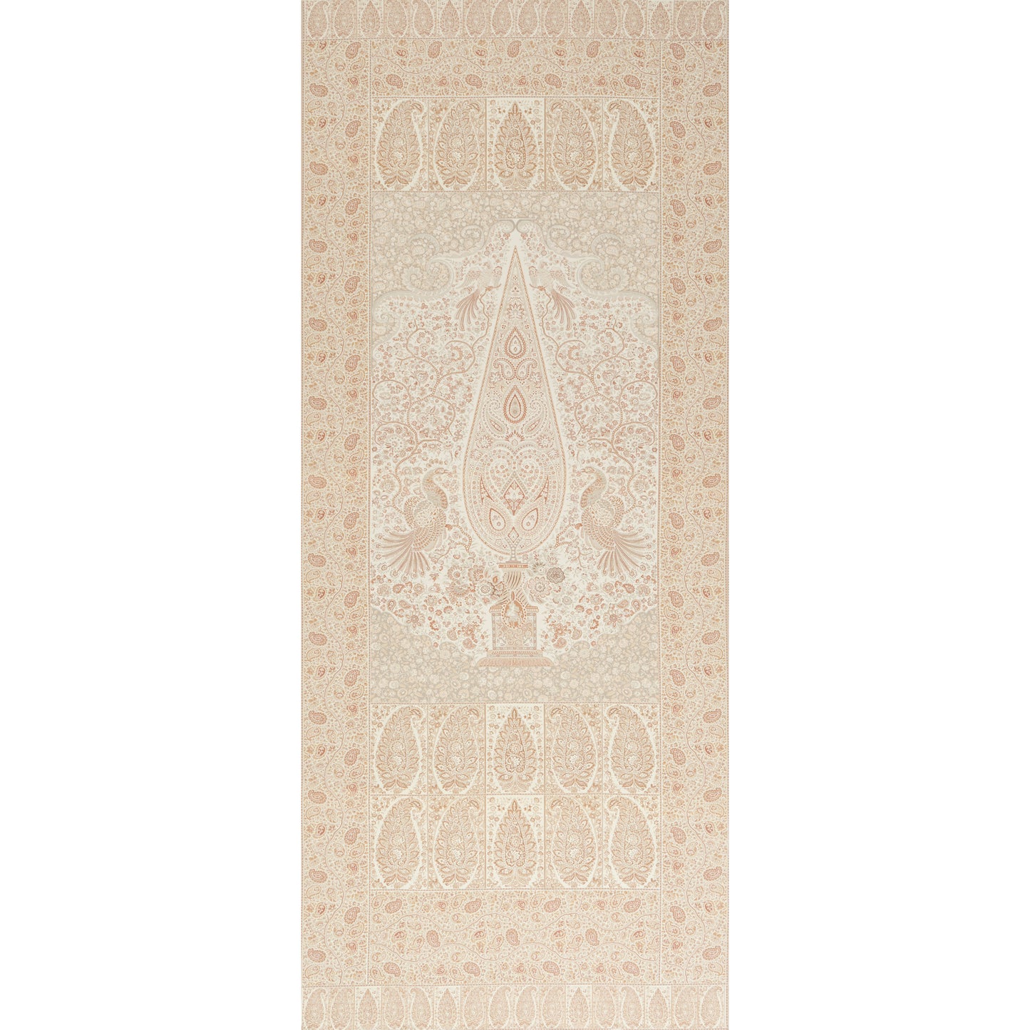 Purchase 181820 | Colmery Paisley Panel, Parchment - Schumacher Fabric