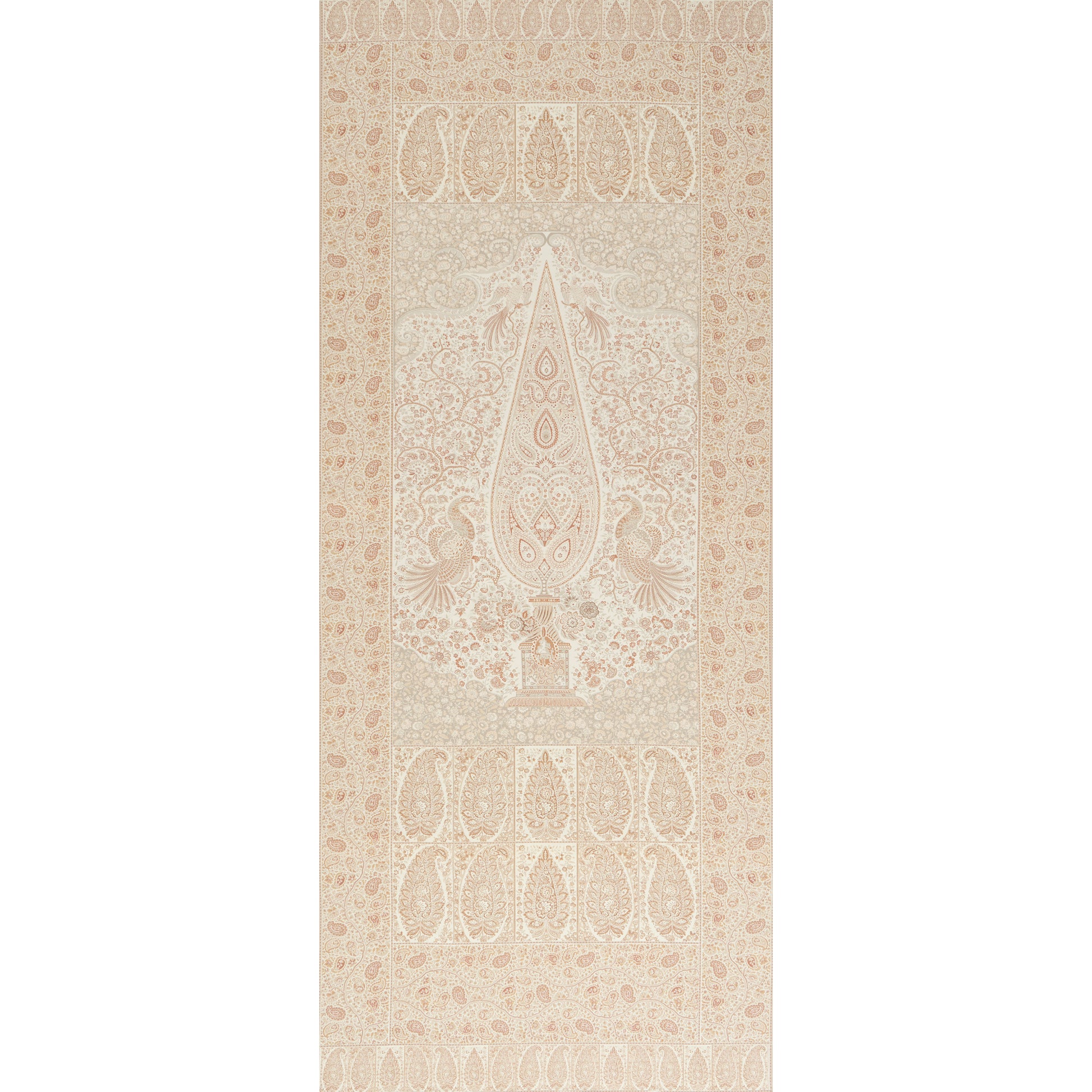 Purchase 181820 | Colmery Paisley Panel, Parchment - Schumacher Fabric