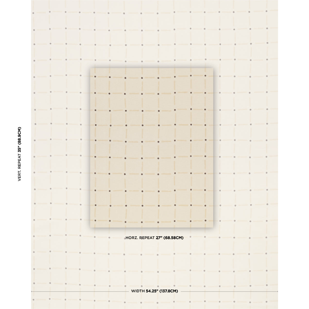 Purchase 181851 | Drifting Grid, Sand - Schumacher Fabric