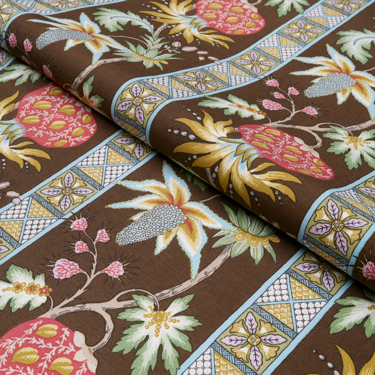 Purchase 181862 | Bailey Botanical, Chocolate - Schumacher Fabric