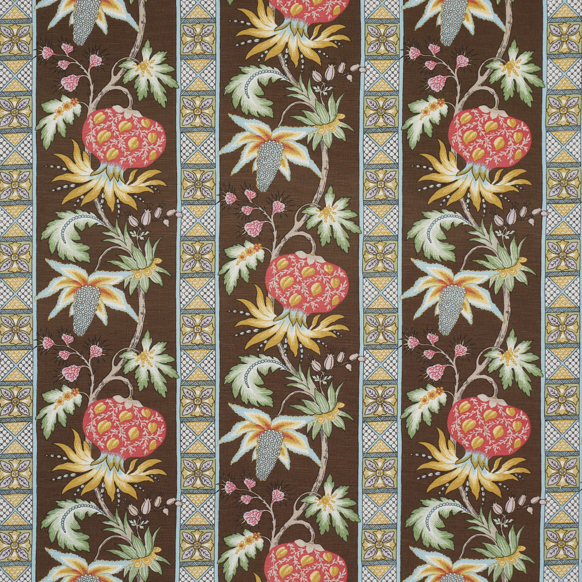 Purchase 181862 | Bailey Botanical, Chocolate - Schumacher Fabric
