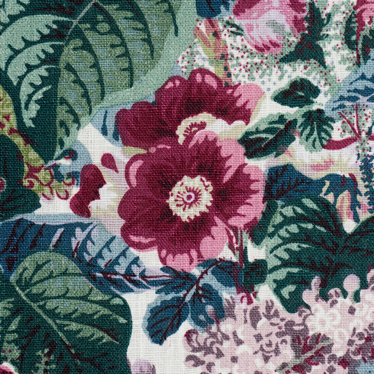 Purchase 181870 | Flora'S Fleurs, Plum - Schumacher Fabric
