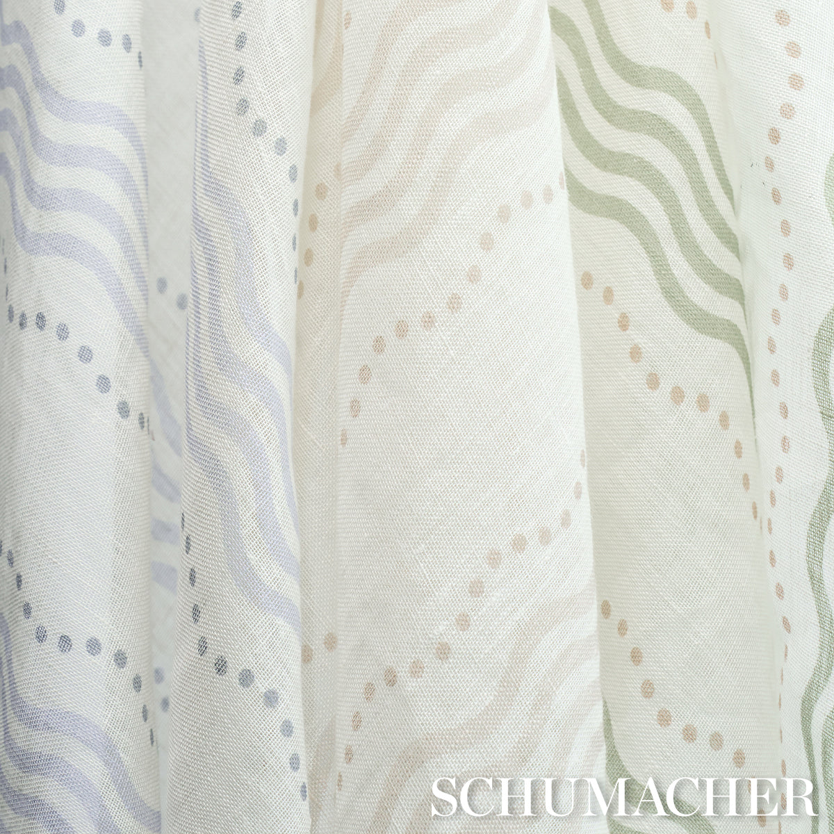 Purchase 182010 | Margot Linen Sheer, Green - Schumacher Fabric