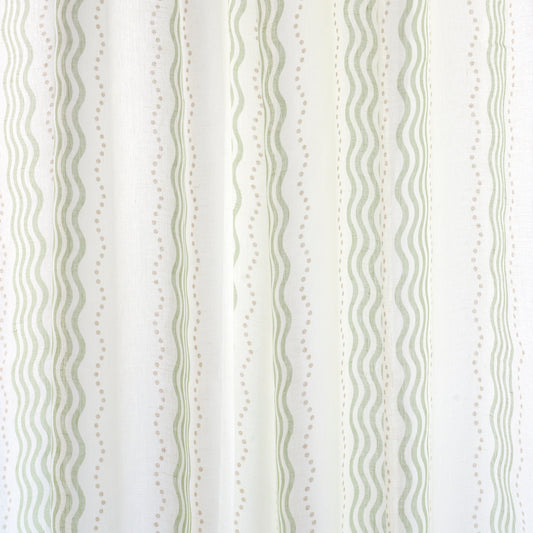 Purchase 182010 | Margot Linen Sheer, Green - Schumacher Fabric