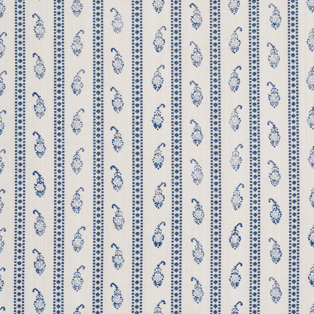 Purchase 182020 | Eddie Woven Hand Block Print, Blue - Schumacher Fabric