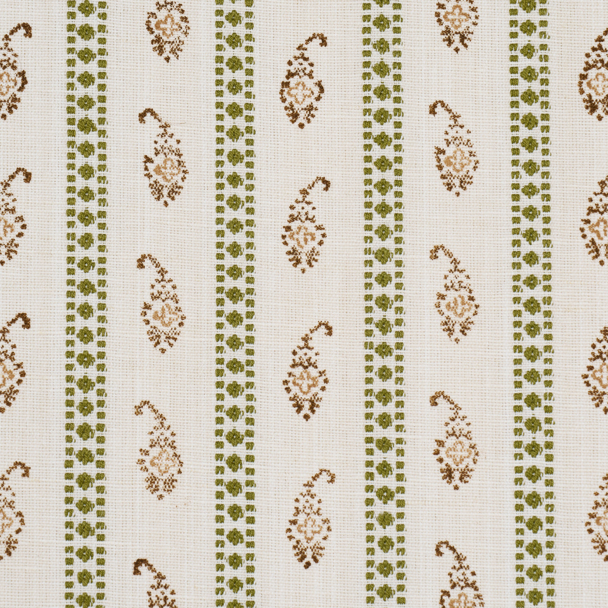 Purchase 182021 | Eddie Woven Hand Block Print, Green - Schumacher Fabric