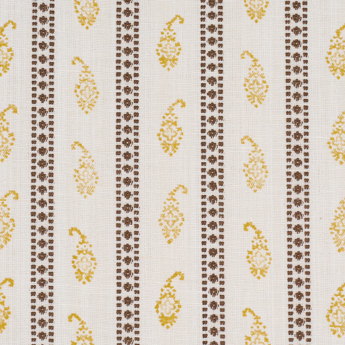 Purchase 182022 | Eddie Woven Hand Block Print, Yellow - Schumacher Fabric