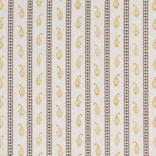 Purchase 182022 | Eddie Woven Hand Block Print, Yellow - Schumacher Fabric