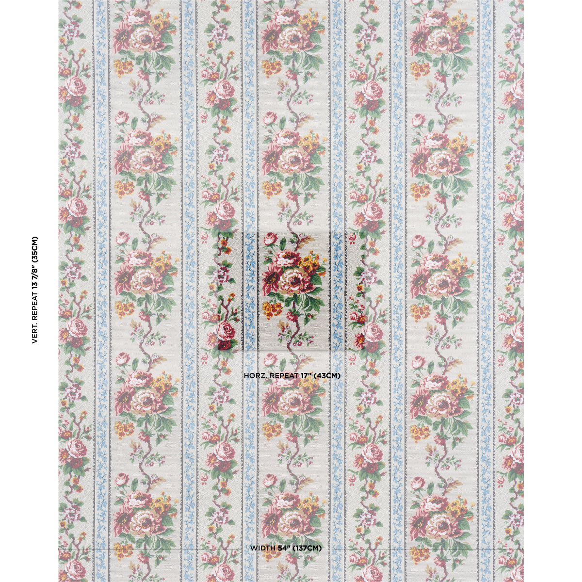 Purchase 182040 | Elizabeth Chintz, Rose - Schumacher Fabric