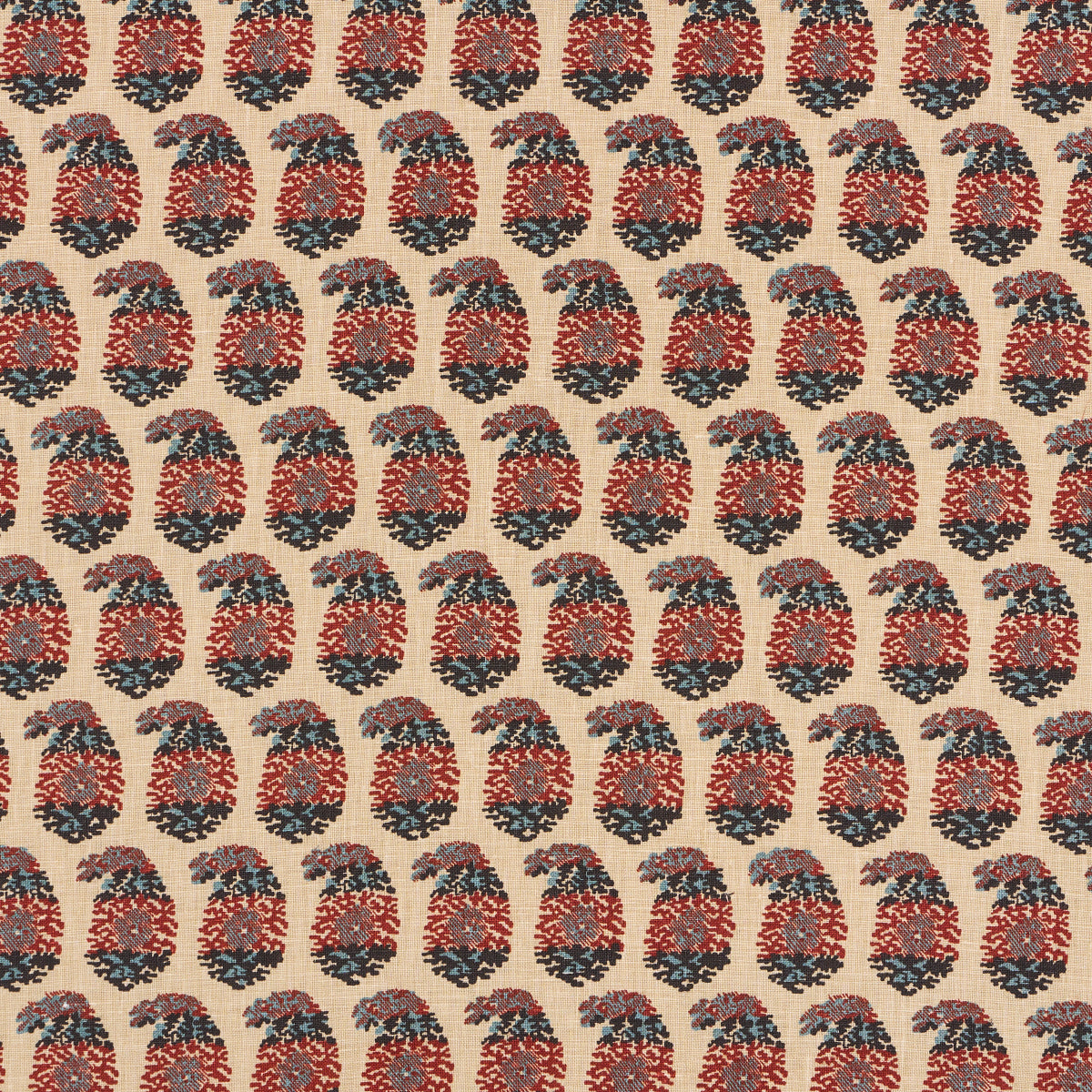 Purchase 182061 | Terry, Red & Navy - Schumacher Fabric