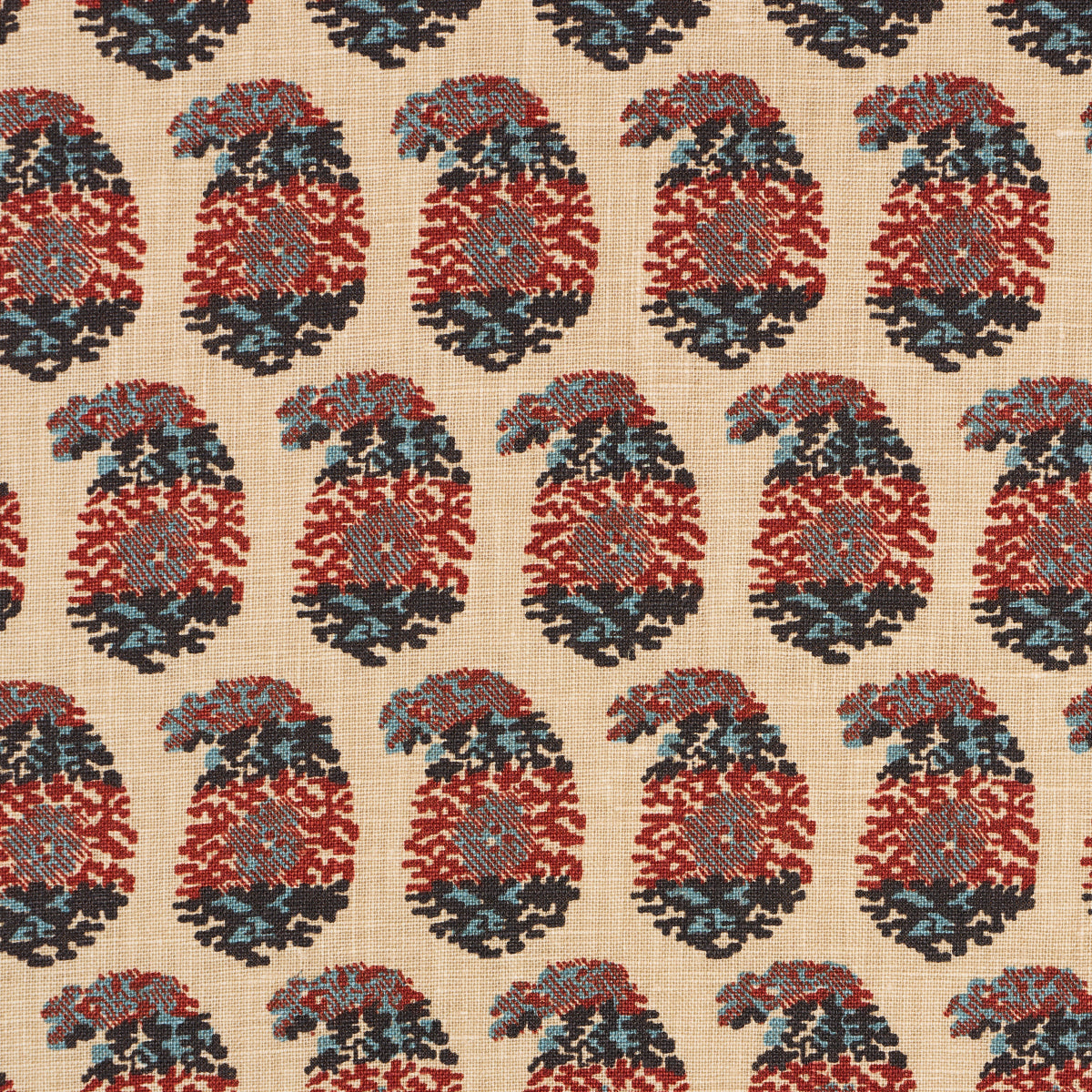 Purchase 182061 | Terry, Red & Navy - Schumacher Fabric